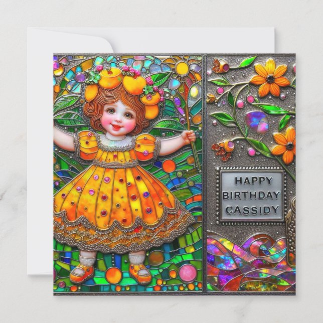 CASSIDY ~ Cumpleaños feliz ~ Flores ~ (Anverso)