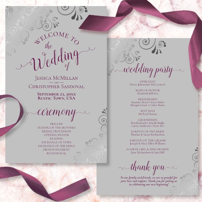 Cassis en el programa de matrimonio presupuestal d (Front and Back)