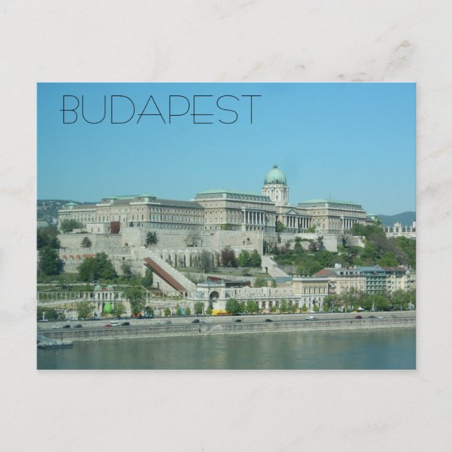 Castillo Buda, Budapest, Hungría postal (Anverso)