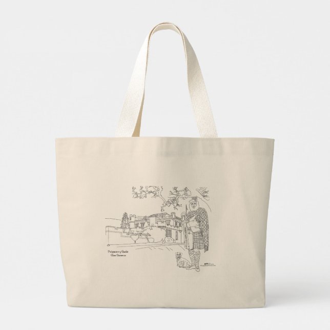 Castillo de Achnacarry, Highlander, Bolsa de Tote  (Reverso)