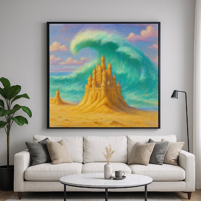 Castillo de arena flotante - Arte estilo pintura P (Subido por el creador)