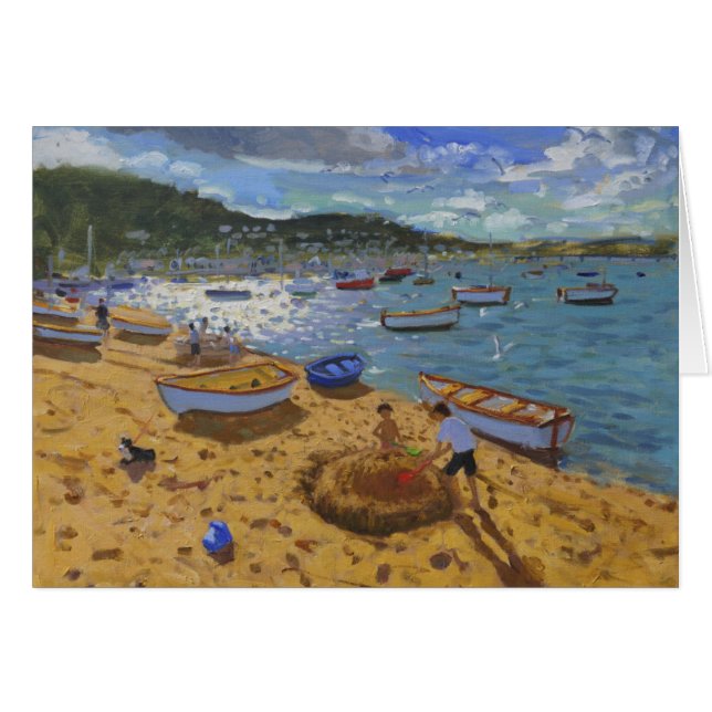 Castillo de arena grande Teignmouth 2013 (Anverso (Horizontal))