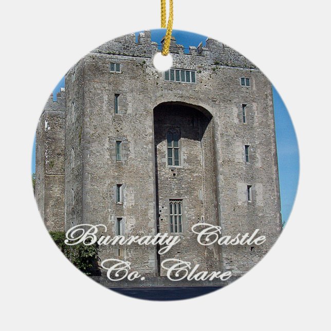 Castillo de Bunratty, Irlanda, Ornamento de Navida (Frente)