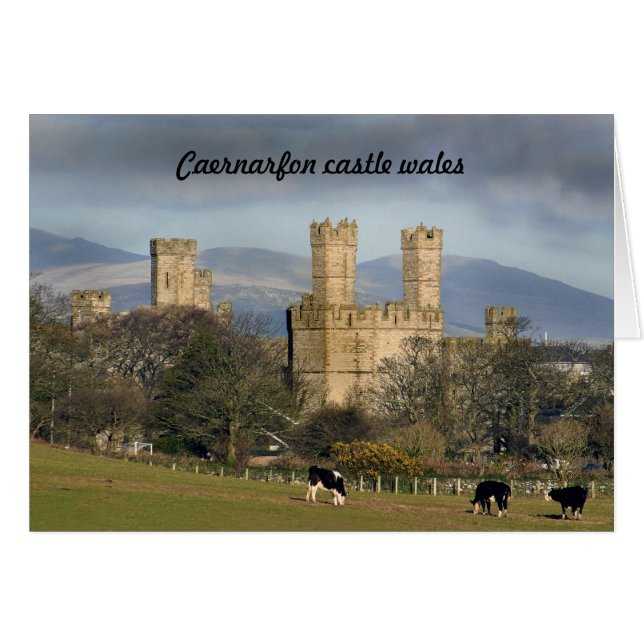 castillo de Caernarfon gales. (Anverso (Horizontal))