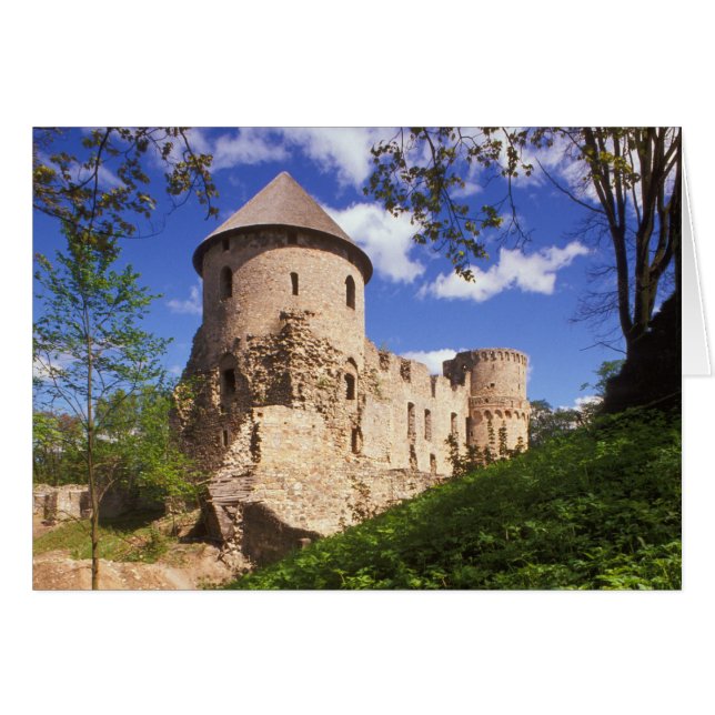 Castillo de Cesis en el centro de Letonia. (Anverso (Horizontal))