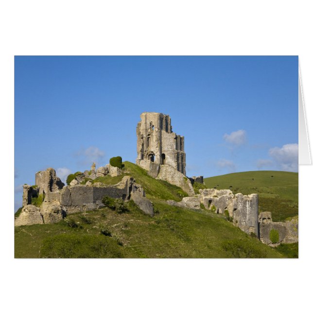 Castillo de Corfe, Corfe, Dorset, Inglaterra (Anverso (Horizontal))