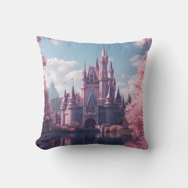 Castillo de Cuento de Hadas con Almohada de Flores (Anverso)