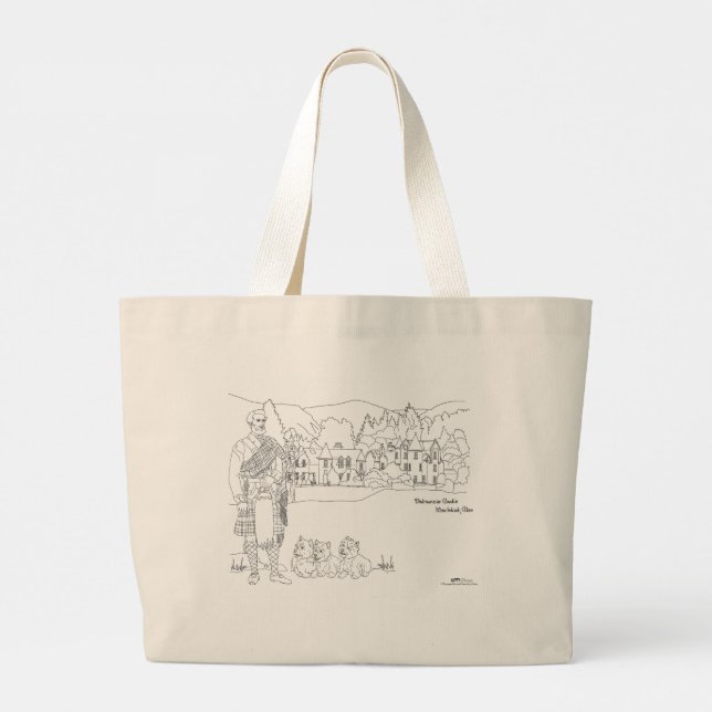 Castillo de Dalmunzie, Highlander, Bolsa Westies T (Reverso)