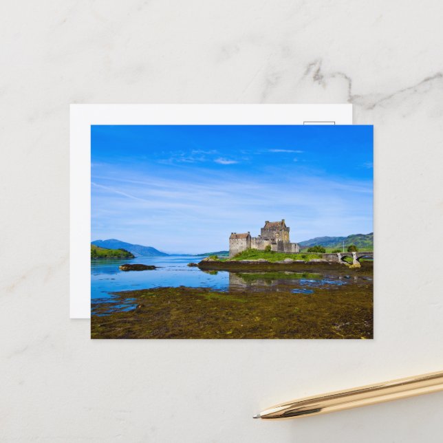Castillo de Eilean Donan, Postal de Escocia (Anverso/Reverso In Situ)