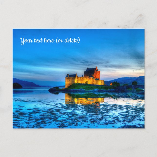 Castillo de Eilean Donan, Postal de Escocia (Anverso)