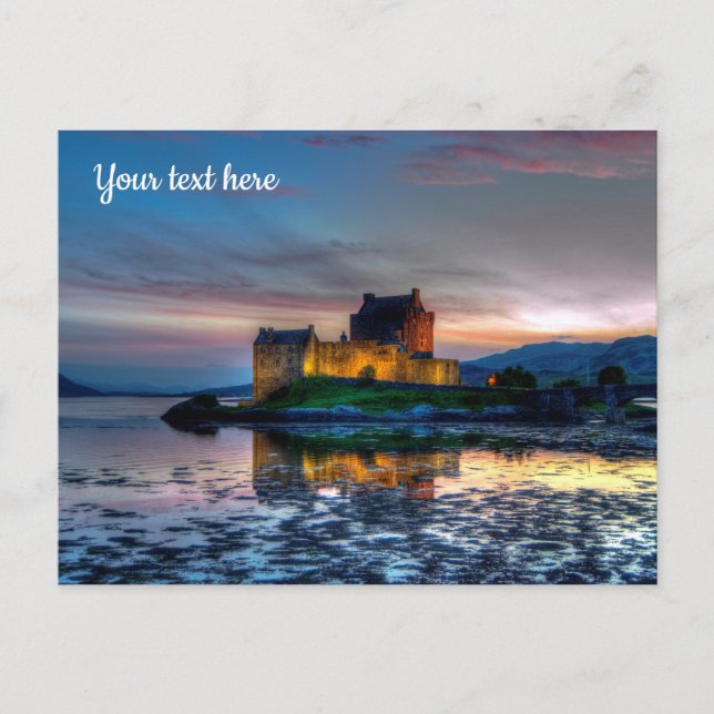 Castillo de Eilean Donan, Postal de Escocia (Anverso)