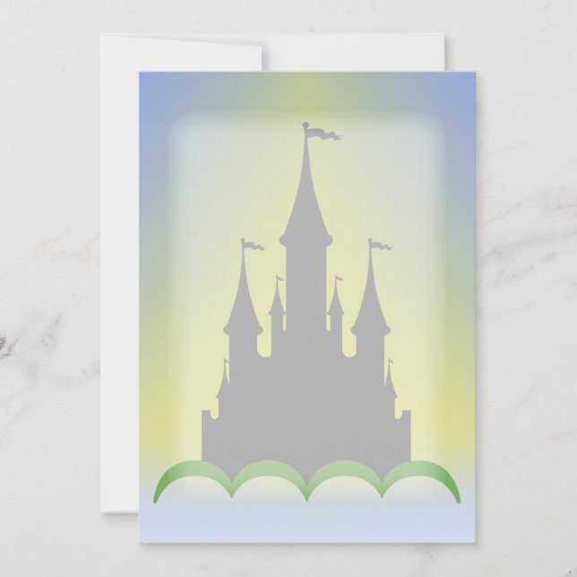 Castillo de ensueño diurno en las colinas Sunny Sk (Anverso)