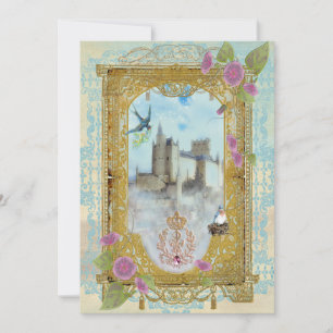Castillo De Fairytale En Las Mientes Invitaciones