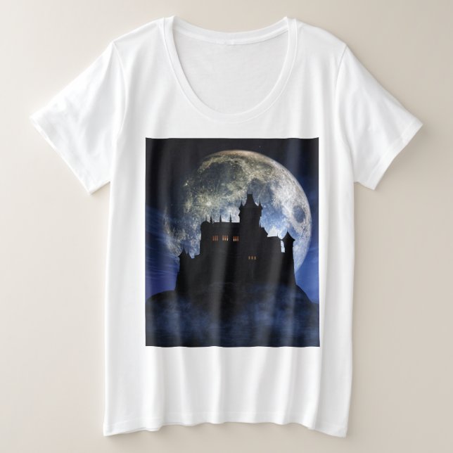 Castillo de fantasía durante la noche (Anverso del diseño)