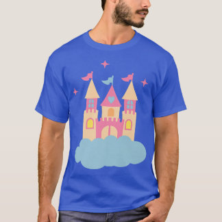 Castillo de hadas para camisetas de niñas