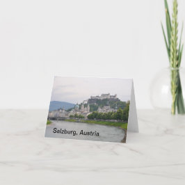 Castillo de Hohensalzburg, Salzburgo, tarjeta de n