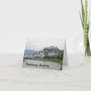 Castillo de Hohensalzburg, Salzburgo, tarjeta de n
