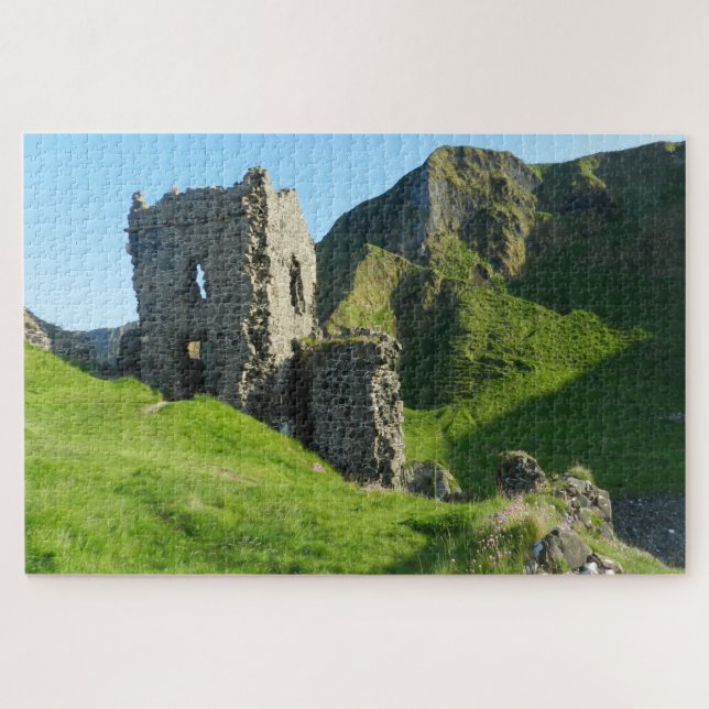 Castillo de Kinbane Antrim Irlanda. Rompecabezas (Horizontal)