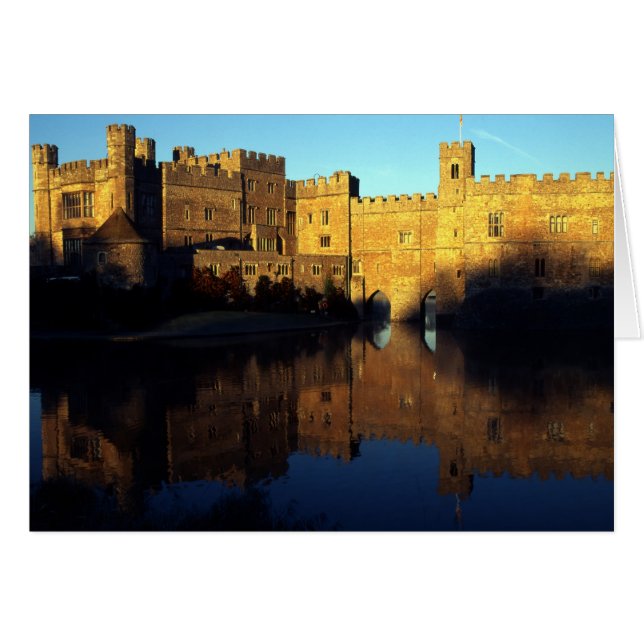 Castillo de Leeds, siglo XII, fortaleza normanda y (Anverso (Horizontal))
