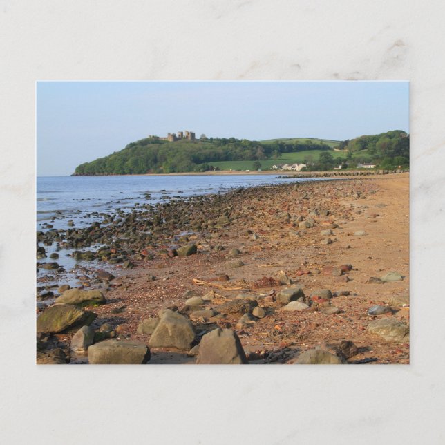 Castillo de Llansteffan y postales de playa (Anverso)