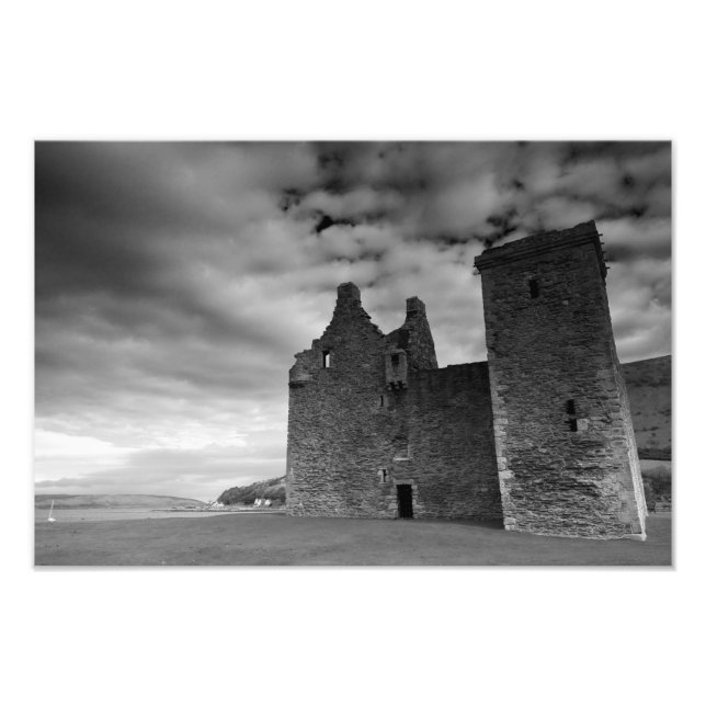 Castillo de Lochranza, Isla de Arran, foto impresa (Frente)