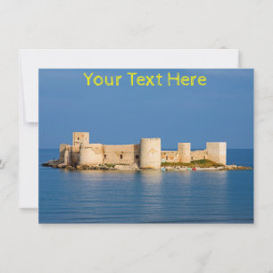 Castillo de Maiden personalizable, tarjeta de Turq