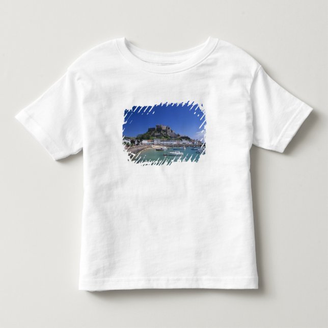 Castillo de Mount Orgueil y puerto, Gorey, Jersey (Anverso)