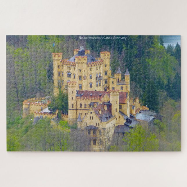 Castillo de Neuschwanstein Alemania. Rompecabezas (Horizontal)