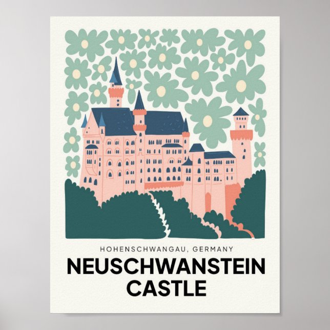 Castillo de Neuschwanstein Alemania viaje arte flo (Frente)