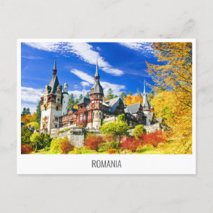Castillo de Peles, postal de viaje de Rumania