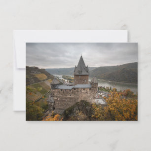 Castillo de Stahleck Bacharach Alemania Tarjeta