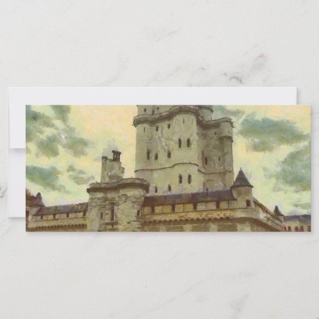 Castillo de Vincennes, pintura de París (Anverso)