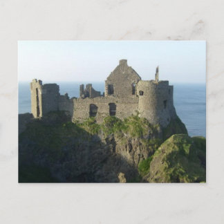 Castillo Dunluce, postal de Irlanda