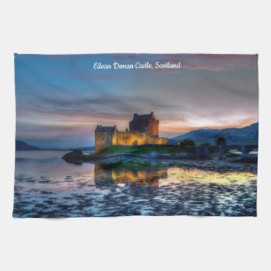 Castillo Eilean Donan, toalla de té Scotland Kitch