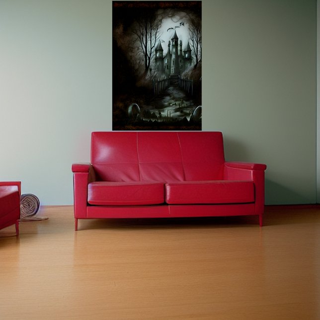 Castillo en el bosque oscuro | Poster de arte de I (Subido por el creador)