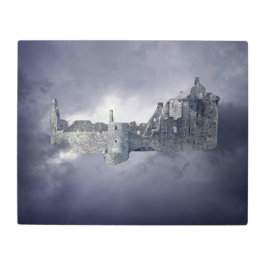 Castillo en el cielo del arte de la muralla Metali