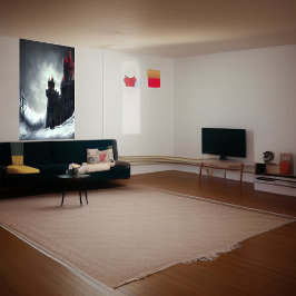 Castillo en invierno | Poster de arte de IA