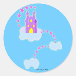 Castillo En Los Pegatinas Del Cielo