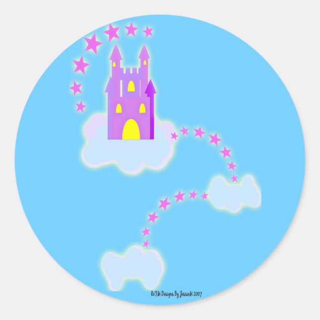 Castillo En Los Pegatinas Del Cielo (Anverso)