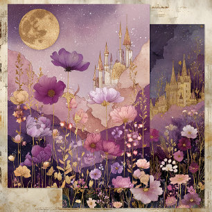 CASTILLO ENCHANTADO EN HOJA DE PAPEL MEADOW PURPLE