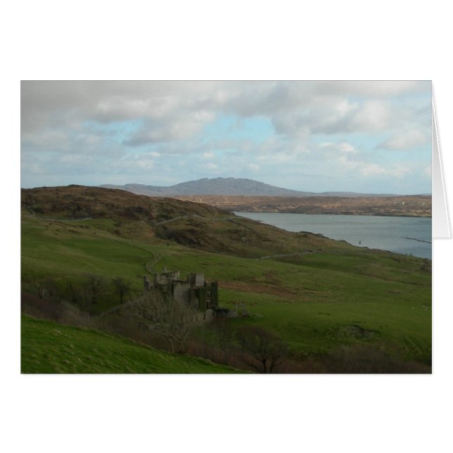 Castillo irlandés en Connemara (en blanco) (Anverso (Horizontal))