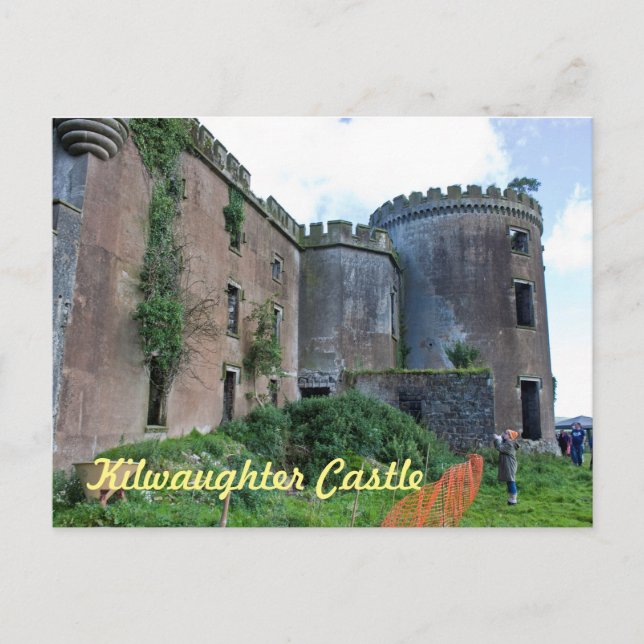 Castillo Kilwaughter, postal del condado de Antrim (Anverso)
