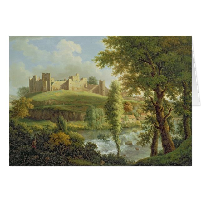 Castillo Ludlow con Dinham Weir, desde el Sudoeste (Anverso (Horizontal))