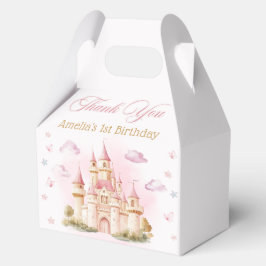 Castillo Princesa Rosa Cajas Favoritas de Cumpleañ