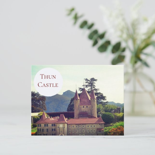 Castillo Thun - postal Suiza (Anverso de pie)