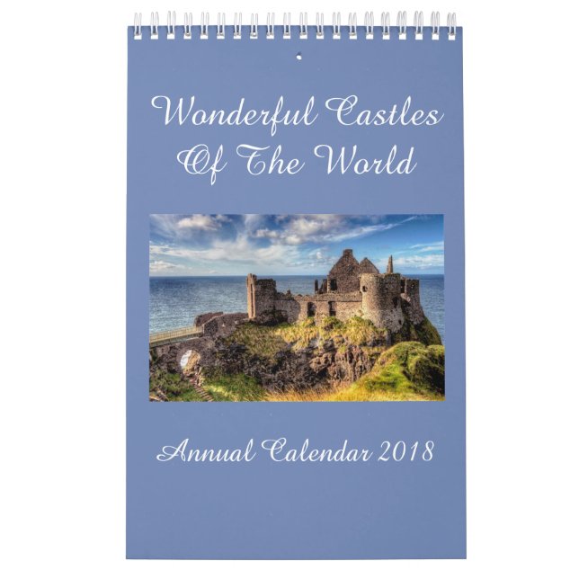Castillos del calendario anual 2018 del mundo (Tapa)
