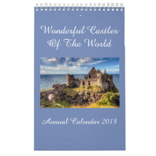 Castillos del calendario anual 2018 del mundo