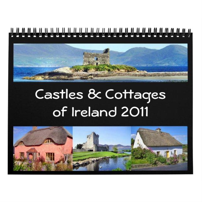 Castillos y cabañas del calendario de Irlanda 2011 (Tapa)