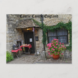 Castle Combe Inglaterra, fotografía en postal