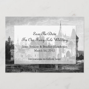 Castle Save the Date Boda Invitación